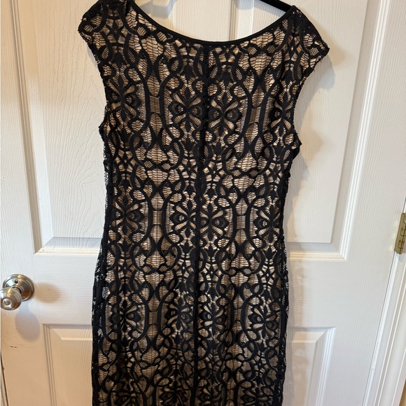 dressbarn Black Lace Overlay Midi Dress - Picture 7 of 8